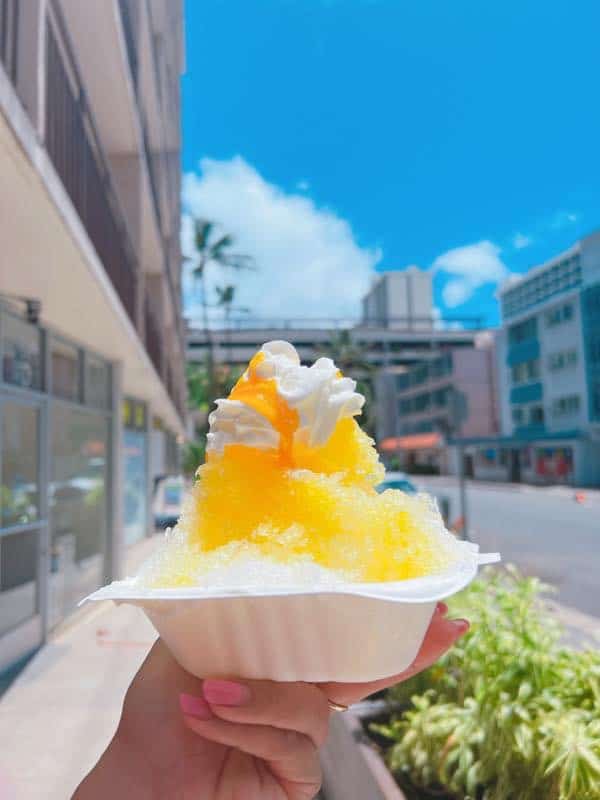 New! Shaved Ice with Mango Milk flavor.