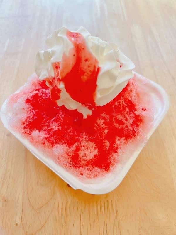 New! Shaved Ice with Strawberry Milk flavor.