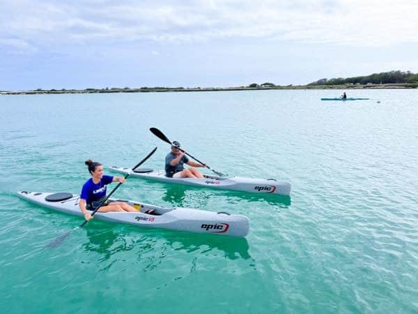 Water, Kayak, Boat, Lagoon, Rowboat, Vehicle, Canoe, Leisure Activities, Transportation, Person, Surfski, Kayaking