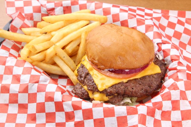 All-American Smash Burger add Patty & Fries / $12.00