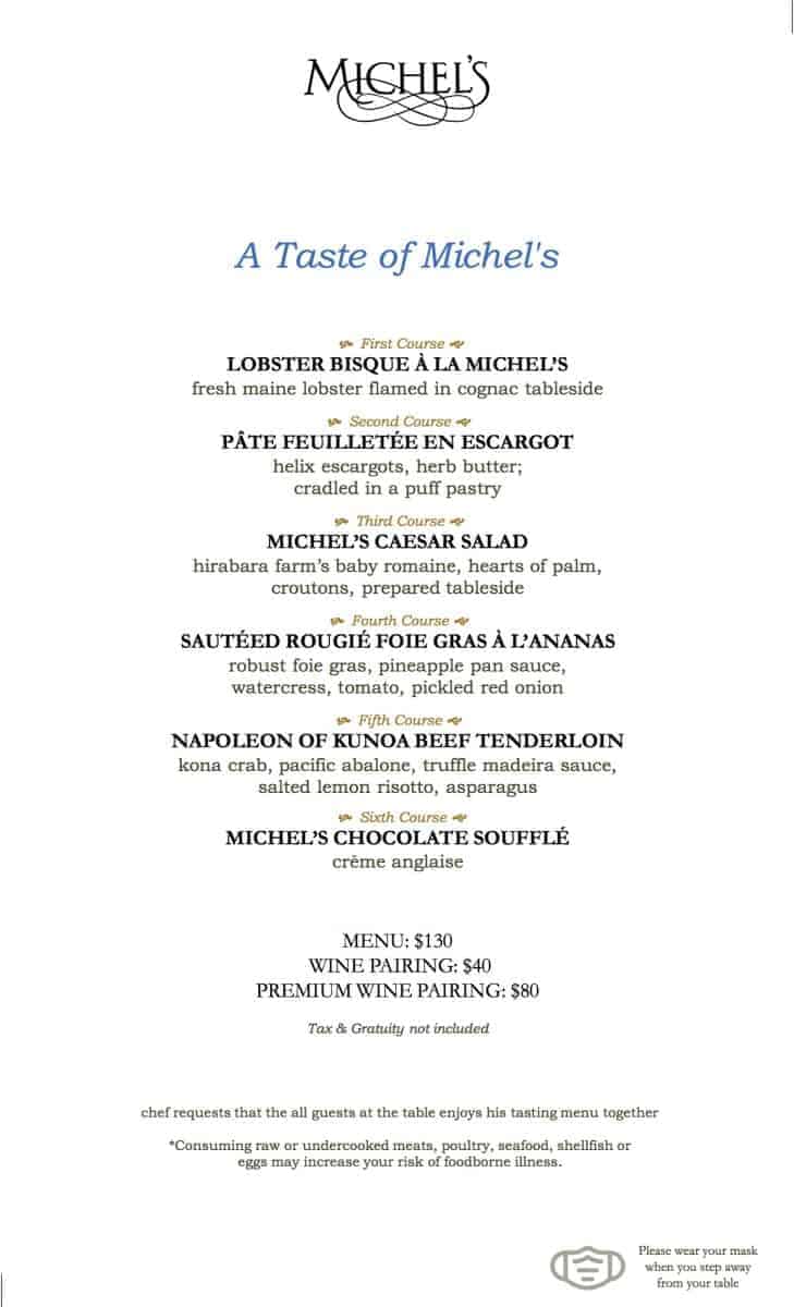 Michel's at the Colony Surf Oahu's Best Coupons