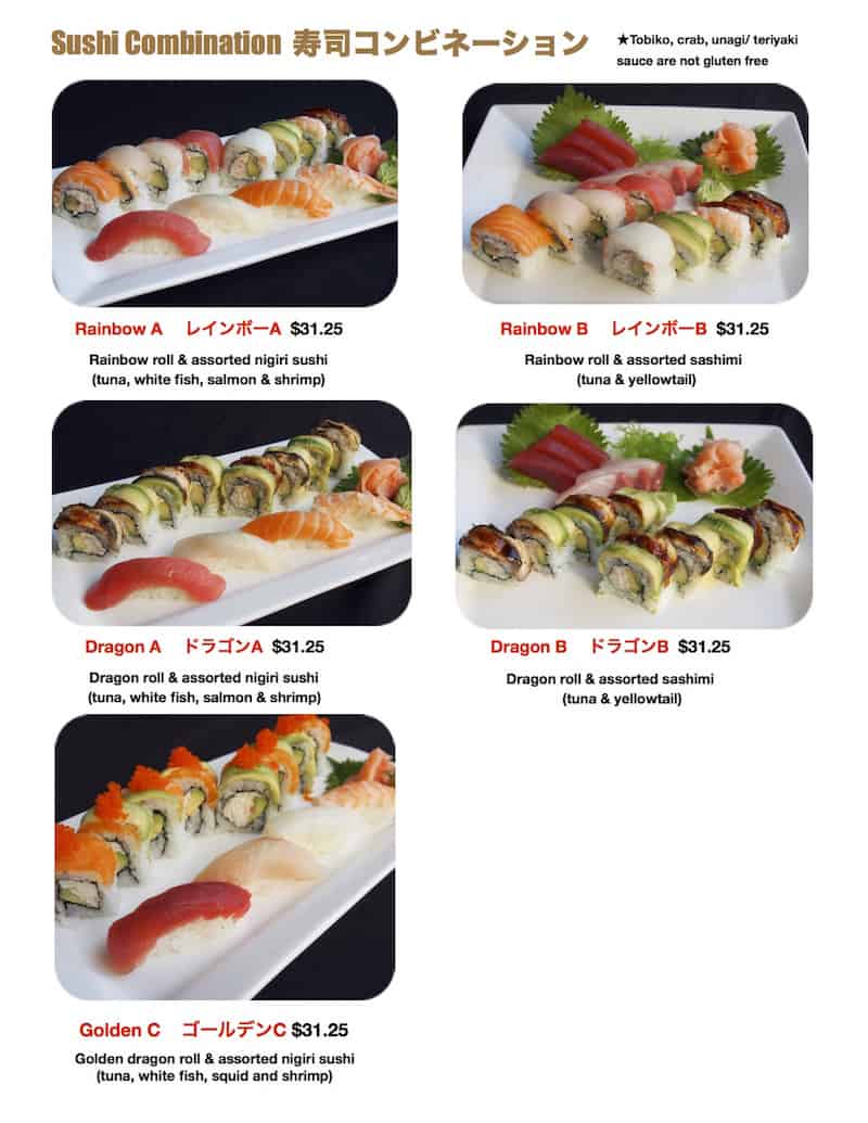 Furusato Sushi menu