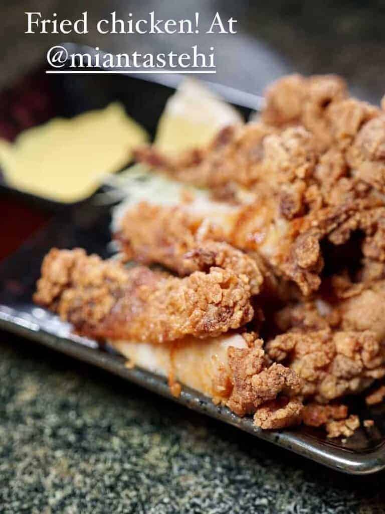 Fried chicken is a must try item!