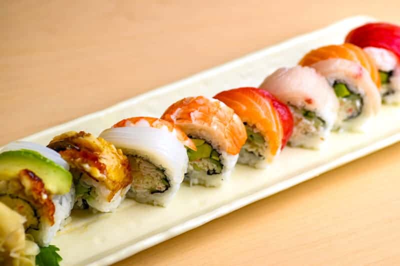 Rainbow Roll furusato sushi
