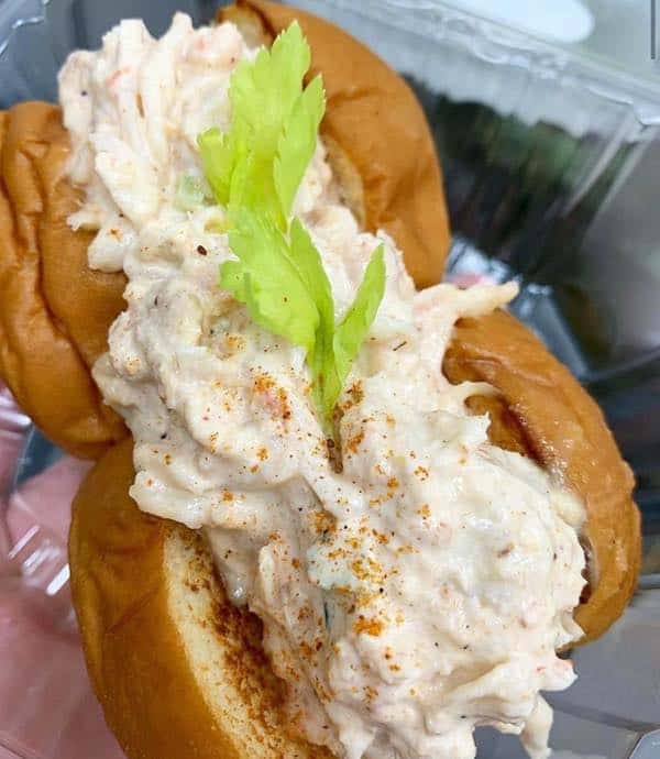 chocolate and vanilla lobster roll