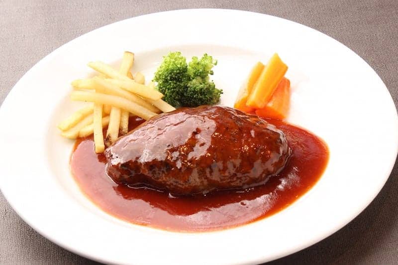 Hamburg Steak Plate served in Yoshoku Bistro Room