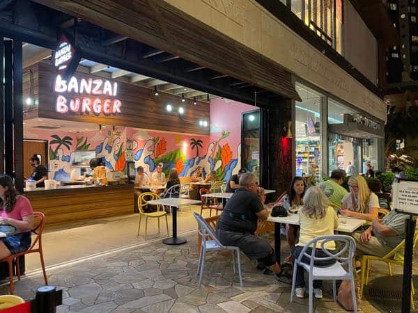 Banzai Burger, Hours + Location, Kuhio Avenue Food Hall
