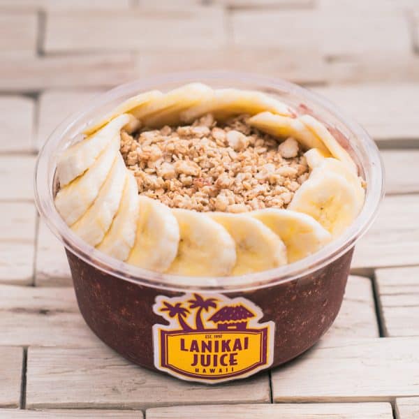 #2 Ordered Bowl: Da Classic-Organic Açai topped with Granola and Banana. Add your favorite Super Food toppings for .75 each