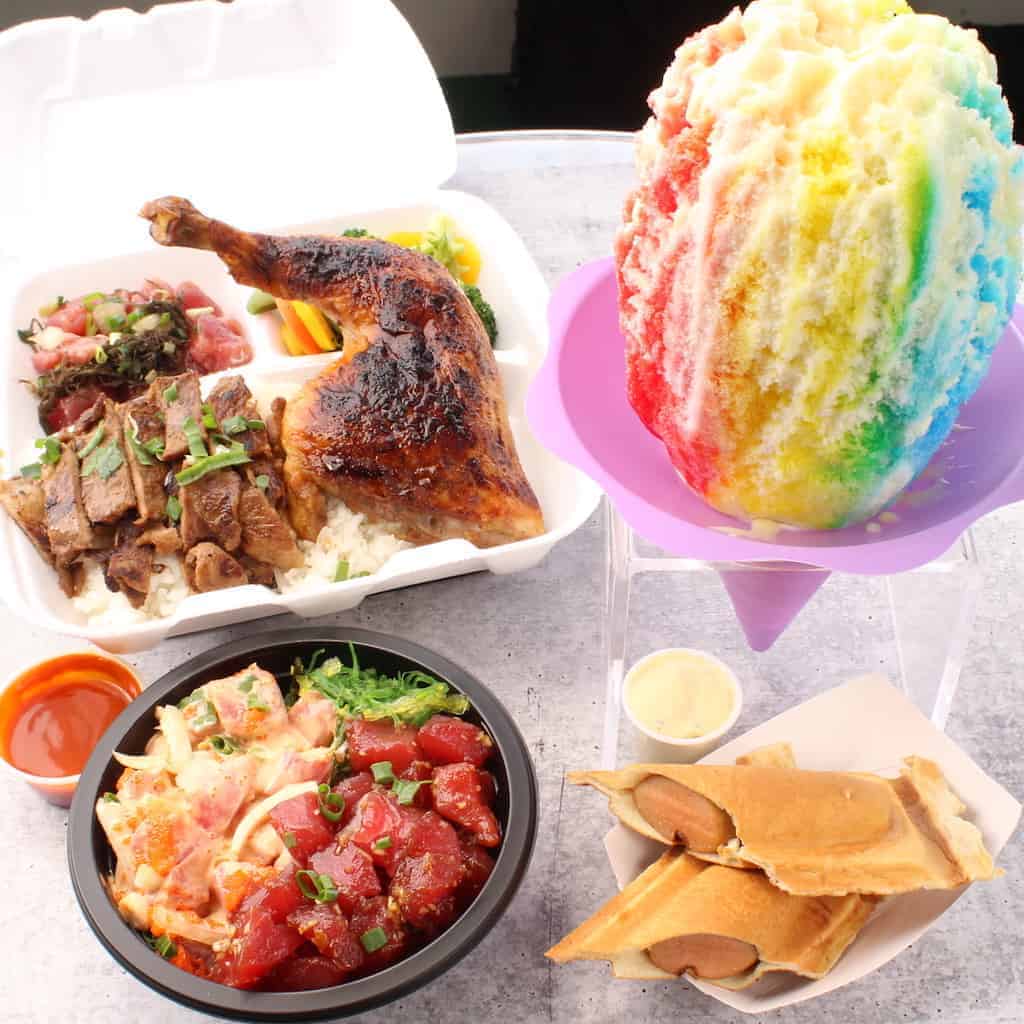 Shave Ice, Poke, Waffle Dogs and more !