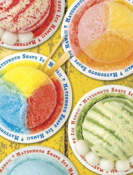 Well-known shave ice shop in Hawaii!