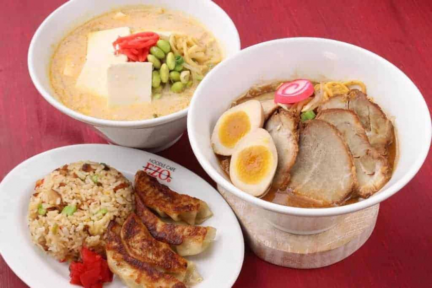 Recommended: Miso Ramen Combo (with Mini Fried Rice & Gyoza)! Vegan Ramen also available
