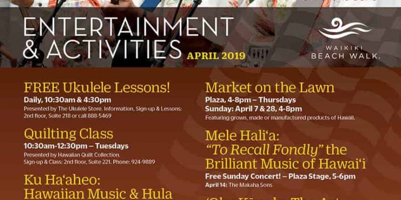 Fun Events at Waikiki Beach Walk
