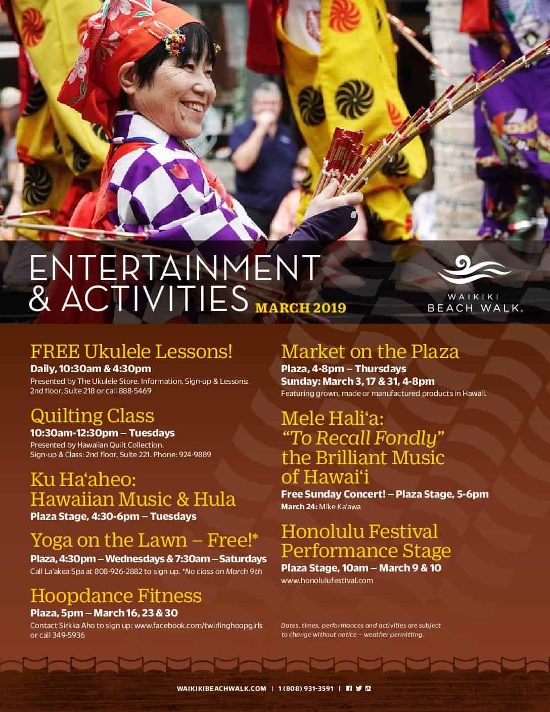 March Event At Waikiki Beach Walk Oahu S Best Coupons